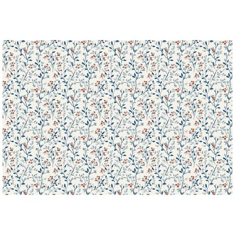 SELBSTKLEBENDE TAPETE ZARTE BLUMEN AUF WEISSEM HINTERGRUND - TAPETEN MIT BLUMENMOTIVEN - TAPETEN