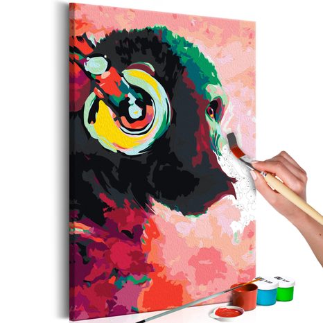 PICTURE PAINTING BY NUMBERS STYLISH MONKEY