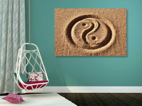 WANDBILD YIN UND YANG - BILDER MIT FENG SHUI-MOTIVEN - BILDER