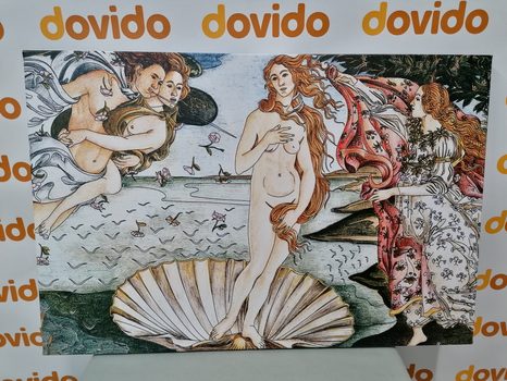 WANDBILD REPRODUKTION VON SANDRO BOTTICELLI - DIE GEBURT DER VENUS - BILDER VON MENSCHEN - BILDER