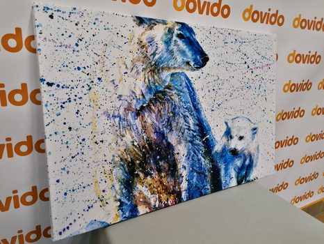 OBRAZ LEDNÍ MEDVĚDI - OBRAZY ZVÍŘAT - OBRAZY