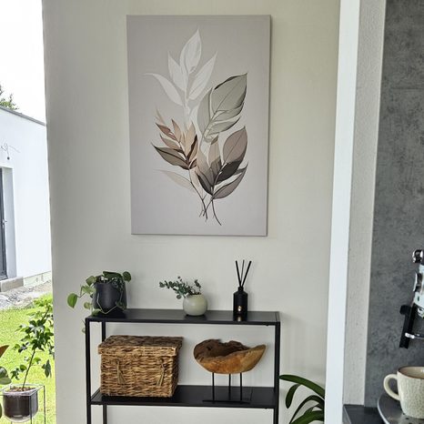 WANDBILD MINIMALISTISCHE BLÄTTER - BILDER BÄUME UND LAUB - BILDER