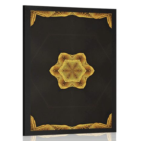 POSTER INTERESTING GOLDEN MANDALA - FENG SHUI - POSTERS