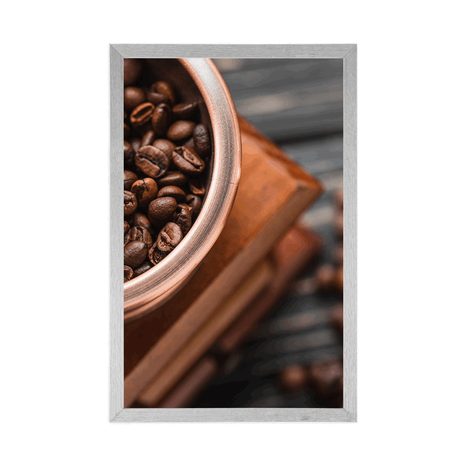 POSTER VINTAGE-KAFFEEMÜHLE - MIT KÜCHENMOTIV - POSTER