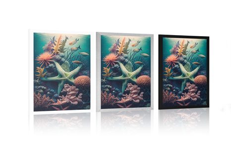 PLAKÁT SURREALISTICKÁ HVĚZDOVKA - PODMOŘSKÝ SVĚT - PLAKÁTY