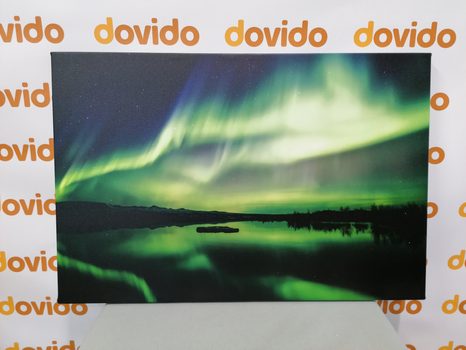 OBRAZ ZELENÁ POLÁRNÍ ZÁŘE - OBRAZY PŘÍRODY A KRAJINY - OBRAZY