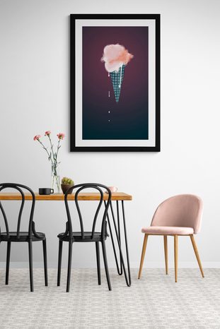 PLAKÁT S PASPARTOU ZMRZLINA - MOTIVY Z NAŠÍ DÍLNY - PLAKÁTY