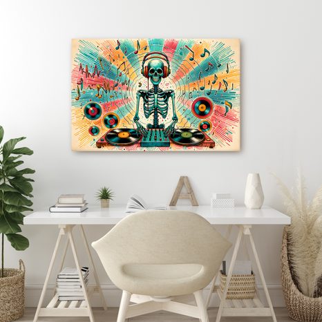 OBRAZ DISCO KOSTLIVEC S DESKAMI - OBRAZY DO STUDENTSKÉHO POKOJE - OBRAZY