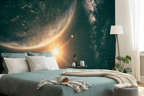 SELBSTKLEBENDE TAPETE BLICK AUS DEM WELTRAUM - SELBSTKLEBENDE TAPETEN - TAPETEN