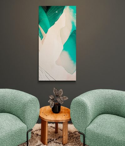 QUADRO SU TELA – ASTRAZIONE BLU MODERNA - QUADRI ASTRATTO - STAMPE E QUADRI