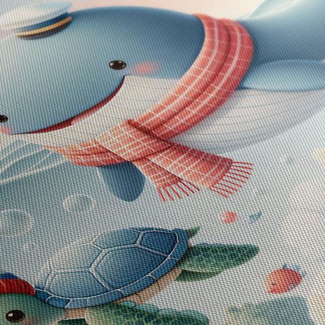 OBRAZ VELRYBA A ŽELVA V OCEÁNU - CHILDREN'S PICTURES OF ANIMALS - PICTURES