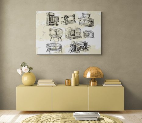 WANDBILD RETRO LEBEN - VINTAGE- UND RETRO-BILDER - BILDER