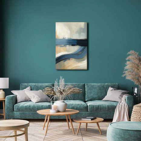 WANDBILD STRÖMUNGEN DER RUHE - WANDBILDER ABSTRAKTE FORMEN - BILDER