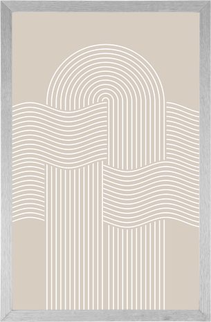 POSTER TRENDIGER SAND-REGENBOGEN MID-CENTURY - MOTIVE AUS UNSERER WERKSTATT - POSTER