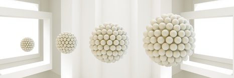 CANVAS PRINT SPHERES IN SPACE - PICTURES - 🔥 TOTAL SALE 🔥