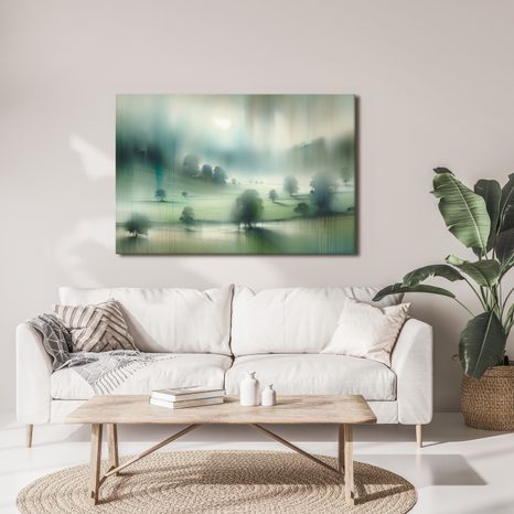 OBRAZ MLHAVÉ PLÁNĚ - OBRAZY VÝCHOD A ZÁPAD SLUNCE - OBRAZY