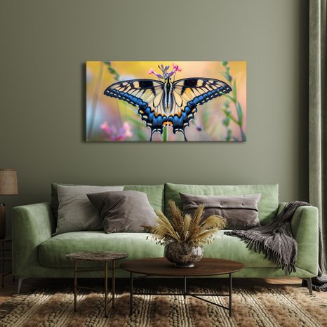 OBRAZ PESTROBAREVNÝ MOTÝL V PŘÍRODĚ - OBRAZY MOTÝLI - OBRAZY