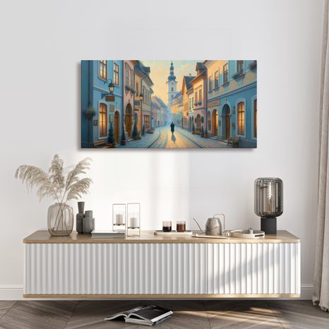 OBRAZ HISTORICKÁ MĚSTSKÁ ULICE - OBRAZY MĚSTA - OBRAZY