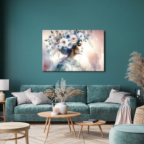 OBRAZ ROMANTICKÁ KVĚTINOVÁ ELEGANCE - OBRAZY ŽENY - OBRAZY