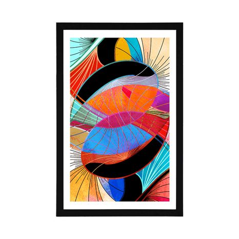 POSZTER PASZPORTUVAL SZÍNES ABSZTRAKCIÓ - ABSZTRAKT POSZTEREK - POSZTEREK