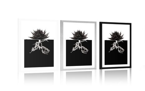 POSTER MIT PASSEPARTOUT UNSTERBLICHKEIT DER PFLANZE - MOTIVE AUS UNSERER WERKSTATT - POSTER