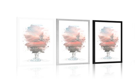 PLAKÁT S PASPARTOU MOTIVAČNÍ CITÁT O FANTAZII - MOTIVY Z NAŠÍ DÍLNY - PLAKÁTY