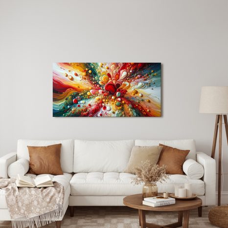 OBRAZ DYNAMICKÁ HARMONIE BAREV - OBRAZY ABSTRAKTNÍ TVARY - OBRAZY