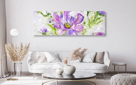 OBRAZ MAĽOVANÉ KVETY V LETNOM PREVEDENÍ - OBRAZY KVETOV - OBRAZY