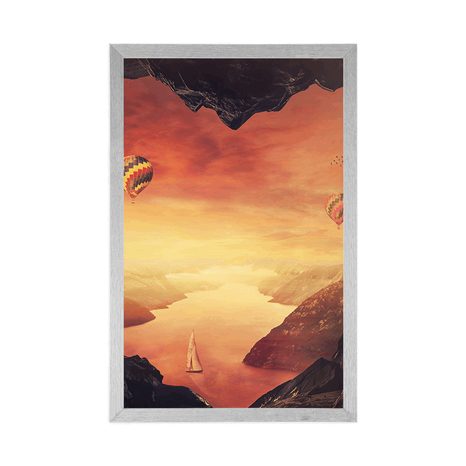 POSTER BLICK AUS DER HÖHLE - NATUR - POSTER