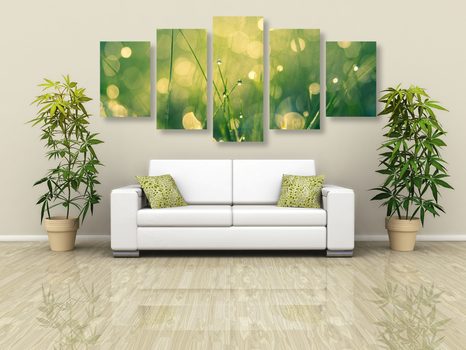 TABLOU 5.PIESE ROUA DE DIMINEAȚĂ - TABLOU NATURĂ ȘI PEISAJE NATURALE - TABLOURI