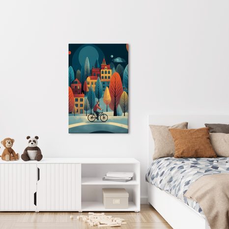 OBRAZ KOUZELNÁ ZIMNÍ VESNICE - VÁNOČNÍ A ZIMNÍ OBRAZY - PICTURES