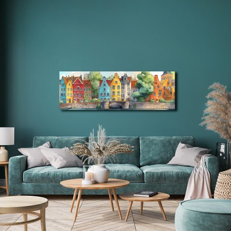 SLIKA POVIJESNE KUĆE UZ MOST - ŠARENE KUĆE - SLIKE