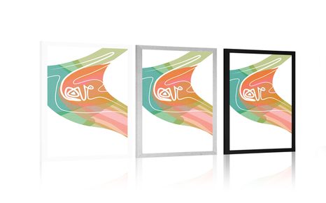 PLAKÁT LOVE V NEOBYČEJNÉM PROVEDENÍ - MOTIVY Z NAŠÍ DÍLNY - PLAKÁTY