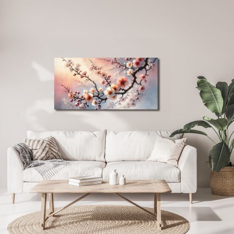 OBRAZ ROZKVETLÁ SAKURA - OBRAZY KVĚTŮ - OBRAZY