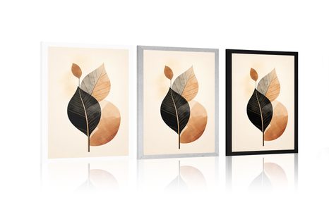 POSTER FRUNZE ABSTRACTE NO4 - FORME ABSTRACTE - POSTERE