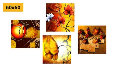 SET OBRAZŮ V ETNO STYLU - SESTAVY OBRAZŮ - OBRAZY