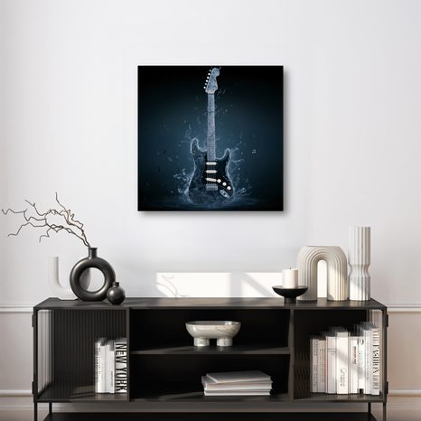 SLIKA GITARA OD VODENIH TONOVA - GLAZBENE SLIKE - SLIKE