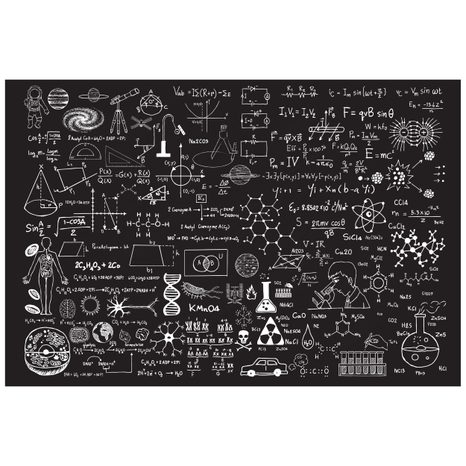 TAPÉTA TUDOMÁNYOS TÁBLA - FEKETE-FEHÉR TAPÉTÁK - TAPÉTÁK