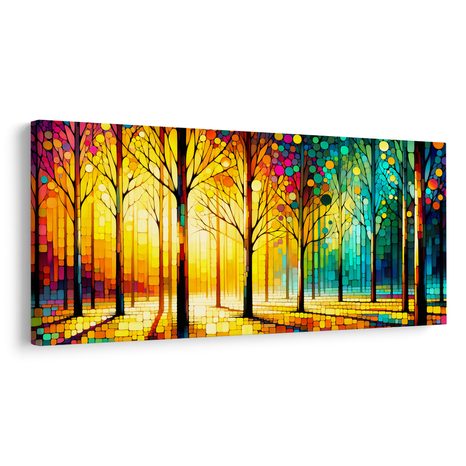 OBRAZ SLUNEČNÝ LES - OBRAZY LES - OBRAZY
