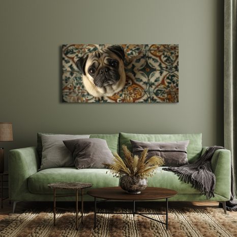OBRAZ PSÍ POHLED NA ORNAMENTY - OBRAZY PSI - OBRAZY