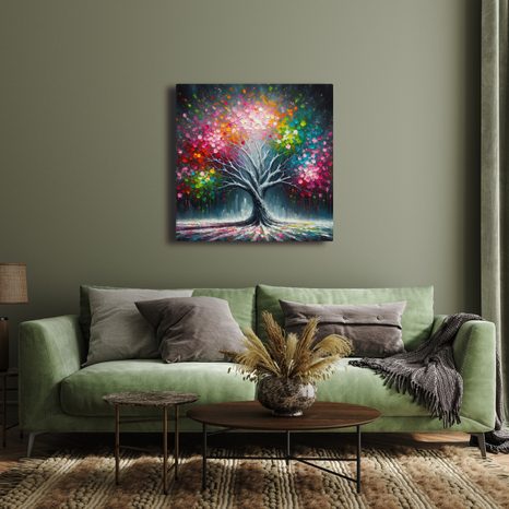OBRAZ ZÁŘIVÉ BARVY STROMU ŽIVOTA - OBRAZY STROMY ŽIVOTA - OBRAZY