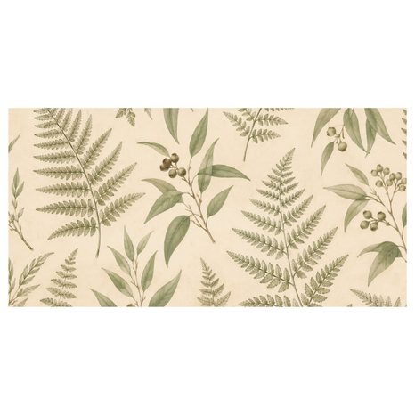 CANVASTAVLA VINTAGEHERBARIUM MED GRÖNA KVISTAR - TAVLOR MED TRÄD OCH BLAD - TAVLOR