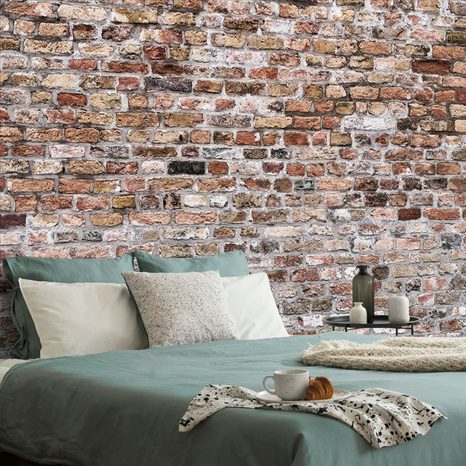 SELF ADHESIVE WALL MURAL MAJESTIC BRICK - SELF-ADHESIVE WALLPAPERS - WALLPAPERS