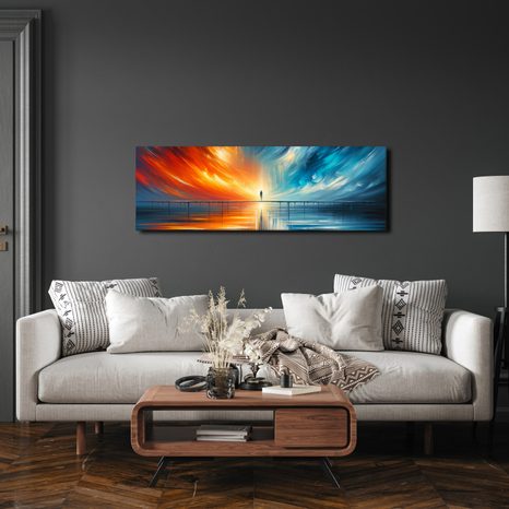 OBRAZ MOST SVĚTLA MEZI DVĚMA SVĚTY - ABSTRAKTNÍ OBRAZY - OBRAZY