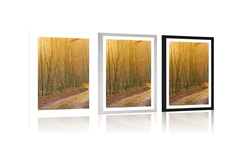 PLAGÁT S PASPARTOU CESTIČKA DO LESA - PRÍRODA - PLAGÁTY