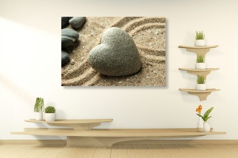 OBRAZ KAMENNÉ SRDCE - OBRAZY FENG SHUI - OBRAZY