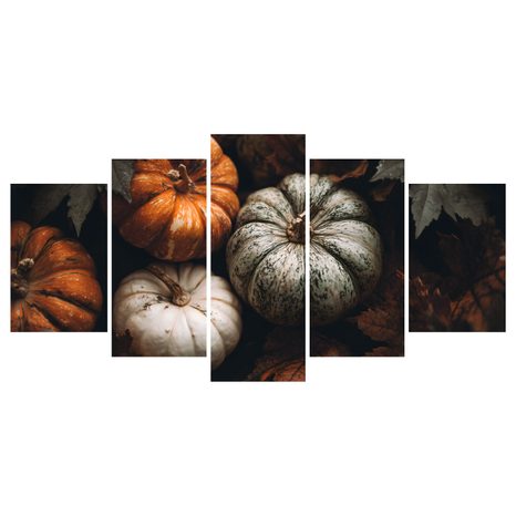 5-DÍLNÝ OBRAZ PODZIMNÍ DÝŇOVÁ SKLIZEŇ - OBRAZY ZÁTIŠÍ - OBRAZY