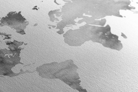 KÉP VILÁG TÉRKÉP FEKETE FEHÉRBEN VIÝFESTMÉNY KIVITELBEN - TÉRKÉPES KÉPEK - KÉPEK