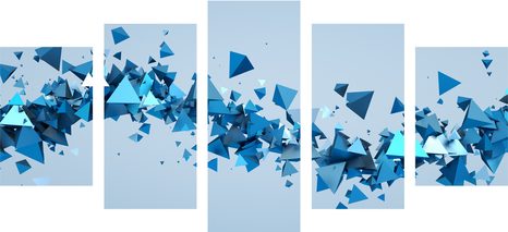 5-RÉSZES KÉP REPÜLŐ MINTÁK - ABSZTRAKT KÉPEK - KÉPEK