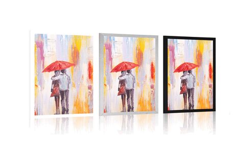 PLAGÁT PRECHÁDZKA V DAŽDI - LÁSKA - PLAGÁTY